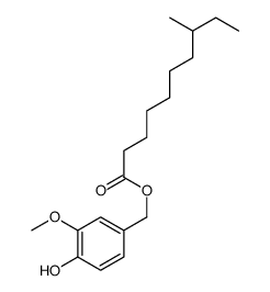 (4-hydroxy-3-methoxyphenyl)methyl 8-methyldecanoate结构式