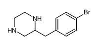 2-[(4-bromophenyl)methyl]piperazine Structure