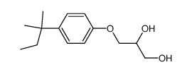 3-[4-(1',1''-dimethylpropyl)phenoxy]-1,2-propanediol结构式