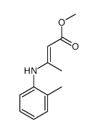 methyl 3-(2-methylanilino)but-2-enoate Structure