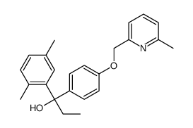 1-(2,5-dimethylphenyl)-1-[4-[(6-methylpyridin-2-yl)methoxy]phenyl]propan-1-ol Structure