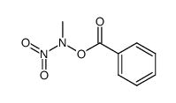 N-methyl-N-nitro-O-benzoylhydroxylamine Structure