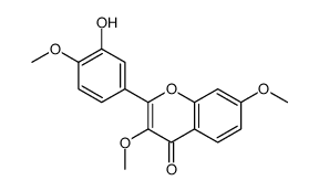 2-(3-Hydroxy-4-methoxyphenyl)-3,7-dimethoxy-4H-chromen-4-one structure