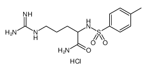 Pentanamide, 5-[(aminoiminomethyl)amino]-2-[[(4-methylphenyl)sulfonyl]amino]-, hydrochloride Structure
