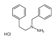 1-benzyl-1-(2-phenylethyl)hydrazine,hydrochloride结构式