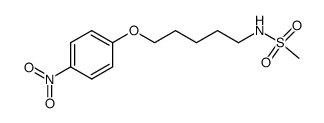 N-[5-(4-nitro-phenoxy)-pentyl]-methanesulfonamide Structure