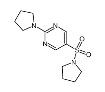 1-(2-pyrrolidino-pyrimidine-5-sulfonyl)-pyrrolidine Structure