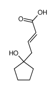 (E)-4-(1-hydroxycyclopentyl)but-2-enoic acid Structure