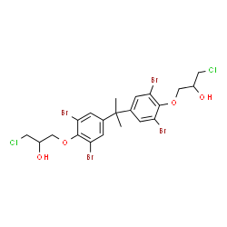 3,3'-[1-Methylethylidenebis(2,6-dibromo-4,1-phenyleneoxy)]bis(1-chloro-2-propanol) Structure