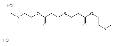 2-(dimethylamino)ethyl 3-[3-[2-(dimethylamino)ethoxy]-3-oxopropyl]sulfanylpropanoate,dihydrochloride Structure