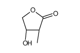 (3S,4S)-4-hydroxy-3-methyloxolan-2-one Structure