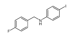 N-(4-Fluorobenzyl)-4-iodoaniline structure