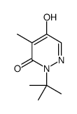 2-tert-butyl-5-hydroxy-4-methylpyridazin-3-one Structure