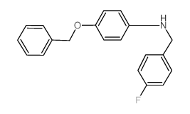 4-(Benzyloxy)-N-(4-fluorobenzyl)aniline结构式