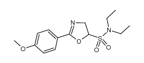 2-(4-methoxyphenyl)-4,5-dihydro-5-diethylsulfonamideoxazole Structure