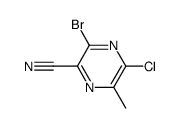 3-bromo-5-chloro-6-methylpyrazine-2-carbonitrile picture