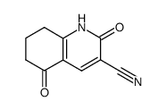 2,5-dioxo-1,2,5,6,7,8-hexahydro-quinoline-3-carbonitrile结构式