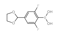 4-(1,3-Dioxolan-2-yl)-2,6-difluorophenylboronic acid picture