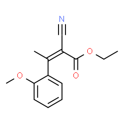 2-BUTENOIC ACID, 2-CYANO-3-(2-METHOXYPHENYL)-, ETHYL ESTER structure