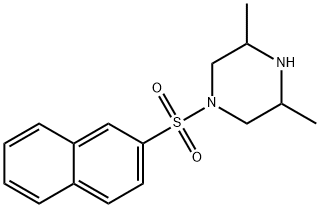 3,5-Dimethyl-1-(naphthalene-2-sulfonyl)-piperazine Structure