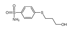 4-(3-hydroxypropylsulfanyl)benzenesulfonamide结构式