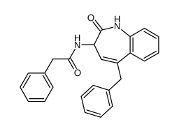 N-(5-Benzyl-2-oxo-2,3-dihydro-1H-benzo[b]azepin-3-yl)-2-phenyl-acetamide Structure