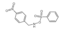 N-(4-nitrobenzyl)-O-(phenylsulfonyl)hydroxylamine, hydrogen salt结构式