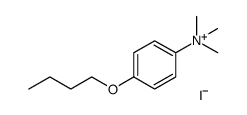 4-butoxy-N,N,N-trimethylbenzenaminium iodide Structure