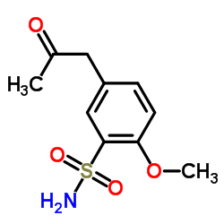 5-Acetonyl-2-methoxybenzene sulfonamide Structure