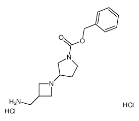 3-(3-氨基甲基-氮杂啶-1-基)-吡咯烷-1-羧酸苄酯双盐酸盐图片