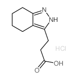 3-(4,5,6,7-Tetrahydro-2H-indazol-3-yl)-propionic acid hydrochloride structure