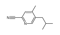 5-isobutyl-4-methyl-pyridine-2-carbonitrile Structure