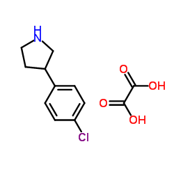 3-(4-CHLOROPHENYL)PYRROLIDINE OXALATE结构式