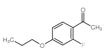 2'-FLUORO-4'-PROPOXYACETOPHENONE structure