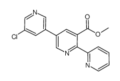 methyl 5’’-chloro-2,2’:5’,3’’-terpyridine-3’-carboxylate结构式