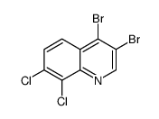 3,4-dibromo-7,8-dichloroquinoline structure