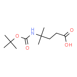 Boc-4-amino-4-methyl-pentanoic acid Structure