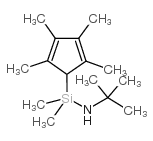 N-叔丁基-1,1-二甲基-1-(2,3,4,5-四甲基-2,4-环戊二烯-1-基)硅烷基胺结构式