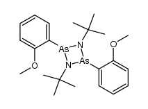 1,3-di-tert-butyl-2,4-bis(o-methoxyphenyl)-1,3,2,4-diazadiarsetidine结构式