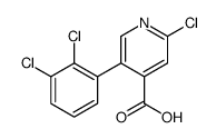 2-chloro-5-(2,3-dichlorophenyl)pyridine-4-carboxylic acid Structure