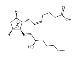 9alpha,11alpha-epidioxy-15s-hydroxy-prosta-5z,13e-dien-1-oic acid, labeled with tritium结构式