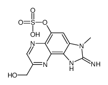 [2-amino-8-(hydroxymethyl)-3-methylimidazo[4,5-f]quinoxalin-5-yl] hydrogen sulfate Structure