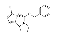 benzyl (2S)-2-(5-bromo-1H-imidazol-2-yl)pyrrolidine-1-carboxylate Structure