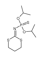 2-[(Diisopropoxyphosphinothioyl)imino]-1,3-dithiane Structure