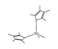 bis(tetramethylcyclopentadienyl)dimethyltin Structure