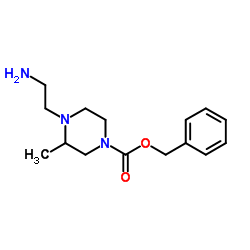 Benzyl 4-(2-aminoethyl)-3-methyl-1-piperazinecarboxylate Structure