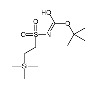 tert-butyl N-(2-trimethylsilylethylsulfonyl)carbamate结构式