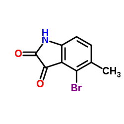 4-Bromo-5-methylisatin structure