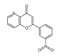 2-(3-nitrophenyl)pyrano[3,2-b]pyridin-4-one结构式