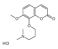 8-[3-(dimethylamino)propoxy]-7-methoxychromen-2-one,hydrochloride Structure